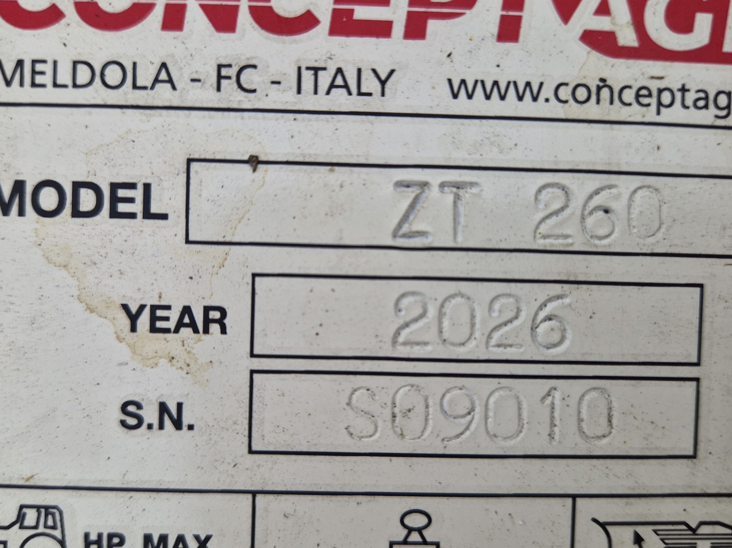 Conceptagri (Concept Perugini) ZT260 - Image 4